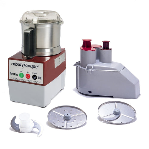 Robot Coupe R2U ULTRA 3 Liter Continuous Feed Food Processor | Vertical Cutter Mixer
