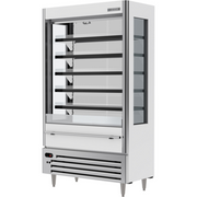 Beverage Air VMHCSL-18-1-W 47.5" Slim White Vertical Open Air Merchandiser | 12.7 Cu. Ft.