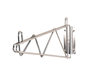 Advance Tabco SB-18-X 18" Heavy Duty Mount Chrome Plated Wire Shelving Wall Bracket | Set of 2