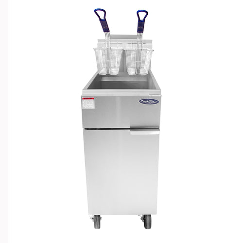 Atosa CookRite ATFS-50 50 lb. Full Pot Gas Fryer | 136,000 BTU