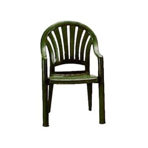 Grosfillex 49092078 Pacific Fanback Stacking Outdoor Armchair | Amazon Green
