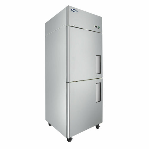 Atosa MBF8007GR 2-Solid Half Door Top Mount Reach-In Freezer | 21.4 Cu. Ft.