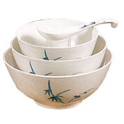 Thunder Group 5207BB 7" Rice Bowl, Blue Bamboo 39 oz. | Case of 12