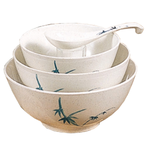 Thunder Group 5207BB 7" Rice Bowl, Blue Bamboo 39 oz. | Case of 12