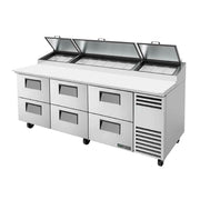 True Mfg. TPP-AT2-93D-6-HC Pizza Prep Table