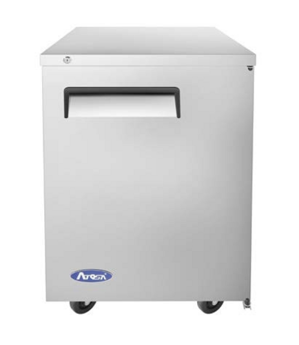 Atosa MBB23GR 23" 1-Solid Door Stainless Back Bar Cooler | 8.2 Cu. Ft.