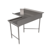 BK Resources BKCDT6-C6060R Dishtable, Clean "L" Shaped