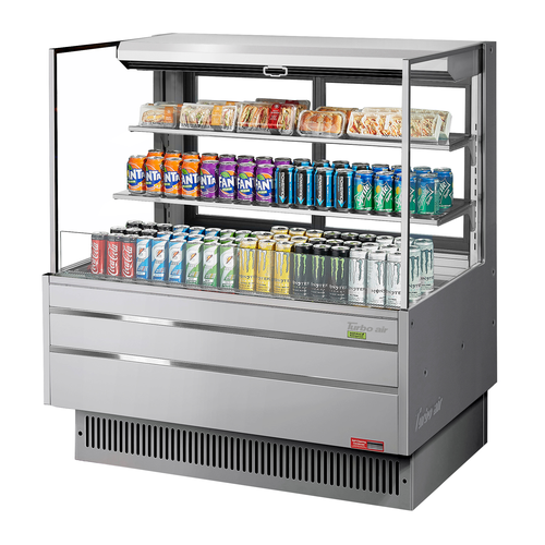 Turbo Air TOM-48L-UFD-W(B)-3S-N Open Air Merchandiser