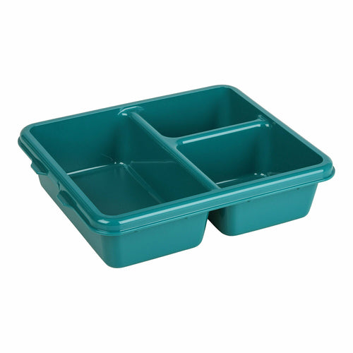 Cambro 9113CW Camwear 3 Compartment Delivery Tray | 9" x 11"