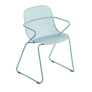 Grosfillex US137711 Ramatuelle '73 Outdoor Armchair | Blue Ether