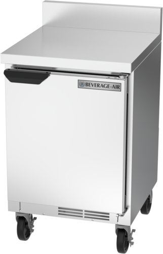 Beverage Air WTR20HC-FIP 20" Shallow Depth Worktop Refrigerator with 4" Foamed-In Backsplash | 2.25 Cu. Ft.