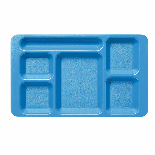 Cambro 1596CW Camwear 6 Compartment Eco-safe Tray | 9" x 15"