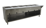 Advance Tabco HF-6E-240-BS 93" x 31" Stainless Steel 6 Well Electric Hot Buffet Table | 208/240V