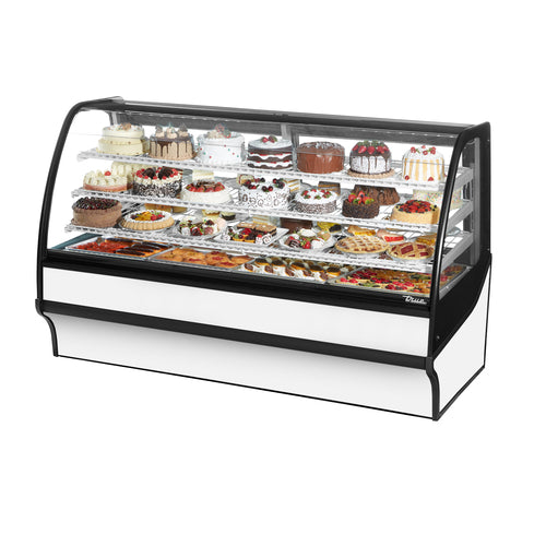 True Mfg. TDM-R-77-GE/GE-B-W Refrigerated Bakery Case