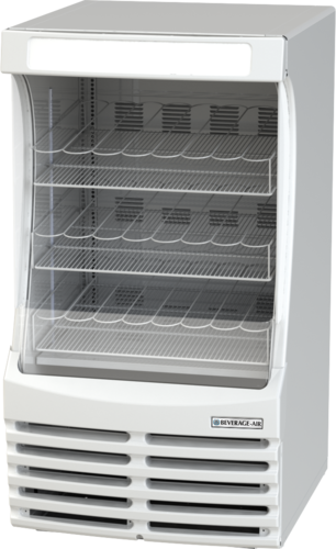 Beverage Air BZ13HC-W 30" White Vertical Open Display Case | 7.38 Cu. Ft.