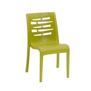 Grosfillex US218152 Essenza Stacking Outdoor Chair | Fern Green