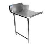 BK Resources BKCDT-48-L-SS 48" Left Side Clean Dishtable