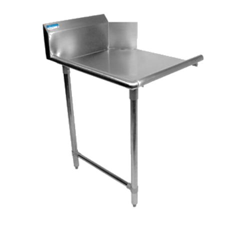 BK Resources BKCDT-48-L-SS 48" Left Side Clean Dishtable