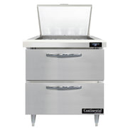 Continental Refrigerator D32N12M-D Refrigerated Counter, Mega Top Sandwich / Salad Unit