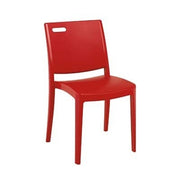 Grosfillex US563202 Metro Stacking Outdoor Chair | Apple Red