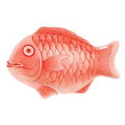 Thunder Group 1000CFR Red  10" Fish Shape Melamine Platter | Case of 12