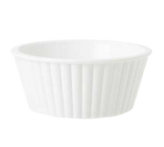 G.E.T. ER-402-W White 2 oz Fluted Plastic Ramekin | Case of 48