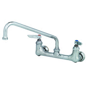 T&S Brass B-0231-EE 8" Center Wall Mount Mixing Faucet w/ 12" Nozzle