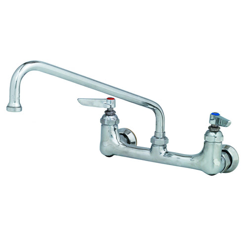 T&S Brass B-0231-EE 8" Center Wall Mount Mixing Faucet w/ 12" Nozzle