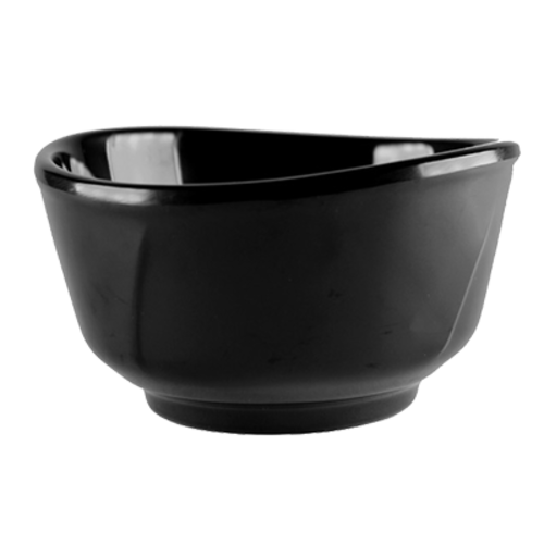 Thunder Group 39050BK 16 oz. Black Melamine Cereal Bowl | Case of 12