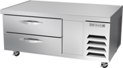 Beverage Air WTFCS52HC 52" 2 Drawer Worktop Chef Base Freezer | 9.58 Cu. Ft.