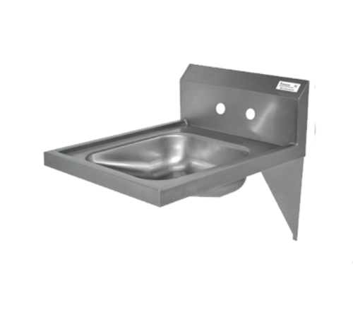 BK Resources BKHS-ADA-S 4" Center Splash Mount Faucet Hole14" x 16" ADA Compliant Hand Sink