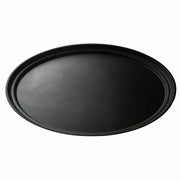 Cambro 2500CT Camtread Non-Skid Fiberglass Oval Serving Tray | 19-1/4" x 23-1/8"