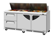 Turbo Air TST-72SD-D2LR-FB-N Sandwich / Salad Prep Table