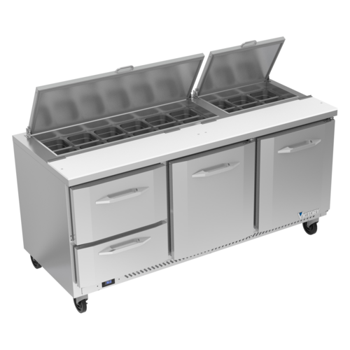 Victory VSPD72HC-18-2 Sandwich / Salad Prep Table