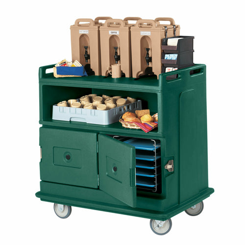 Cambro MDC24 Recessed Top Insulated Beverage Service Cart | 2 Doors