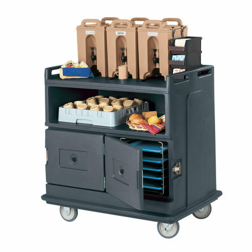 Cambro MDC24 Recessed Top Insulated Beverage Service Cart | 2 Doors