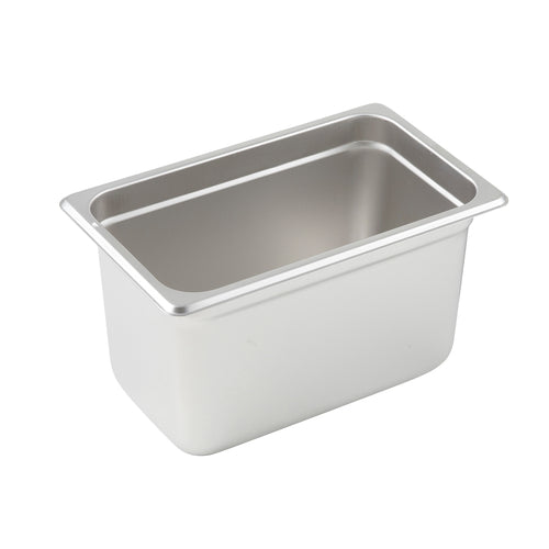 Winco SPJL-406 1/4 Size Stainless Steel Steam Table Pan | 6" Deep