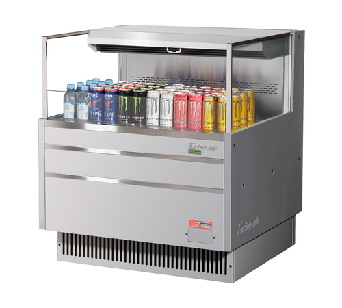 Turbo Air TOM-36L-UF-W(B)-1S-N Open Air Merchandiser