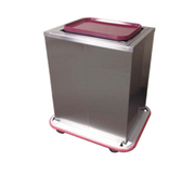 Carter-Hoffmann ETD2S1622 2-Stack Mobile Enclosed Tray Dispenser | 16" x 22" Trays