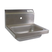 BK Resources BKHS-W-1410-1 Single Splash Mount Faucet Hole 14" x 10" Hand Sink
