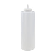 Winco PSB-24C 24 oz. Clear Squeeze Bottle | Case of 6