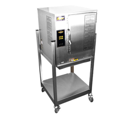AccuTemp N61201E060 SGL Evolution 6 Pan Natural Gas Floor Model Convection Steamer | 50,000 BTU