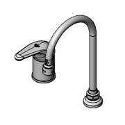 T&S Brass B-2742 Single Hole Deck Mount Faucet w/ Side Control