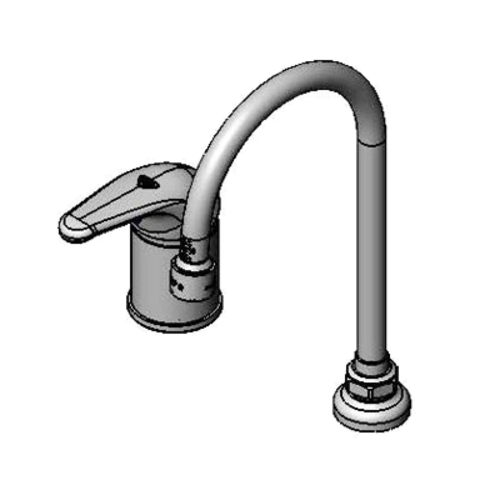 T&S Brass B-2742 Single Hole Deck Mount Faucet w/ Side Control