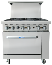 Atosa AGR-6B 36" CookRite 6-Burner Gas Range | 219,000 BTU