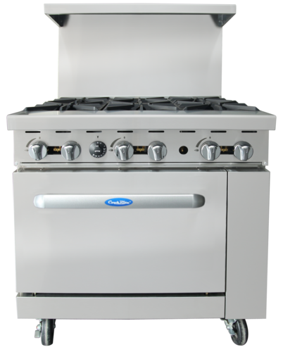 Atosa AGR-6B 36" CookRite 6-Burner Gas Range | 219,000 BTU