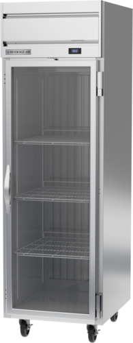 Beverage Air HRP1HC-1G 26" 1 Glass Door Top Mount Reach In Refrigerator | 22.28 Cu. Ft.