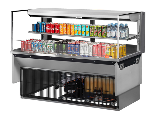 Turbo Air TOM-60L-UFD-W(B)-2SI-N Refrigerated Display Case