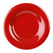 Thunder Group CR006PR Pure Red 6 1/2" Wide Rim Plate | Case of 12