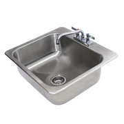 Advance Tabco DI-1-208 21" x 23" 1-Compartment Stainless Steel Drop-In Sink